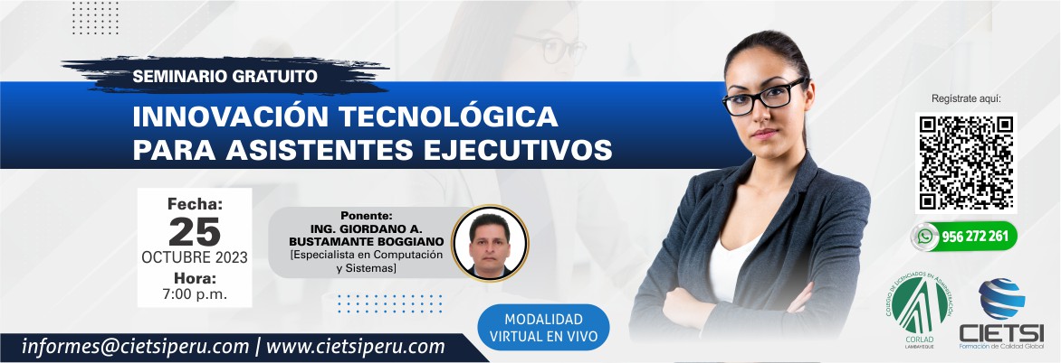 seminario gratuito innovaciOn tecnolOgica para asistentes ejecutivos 2023